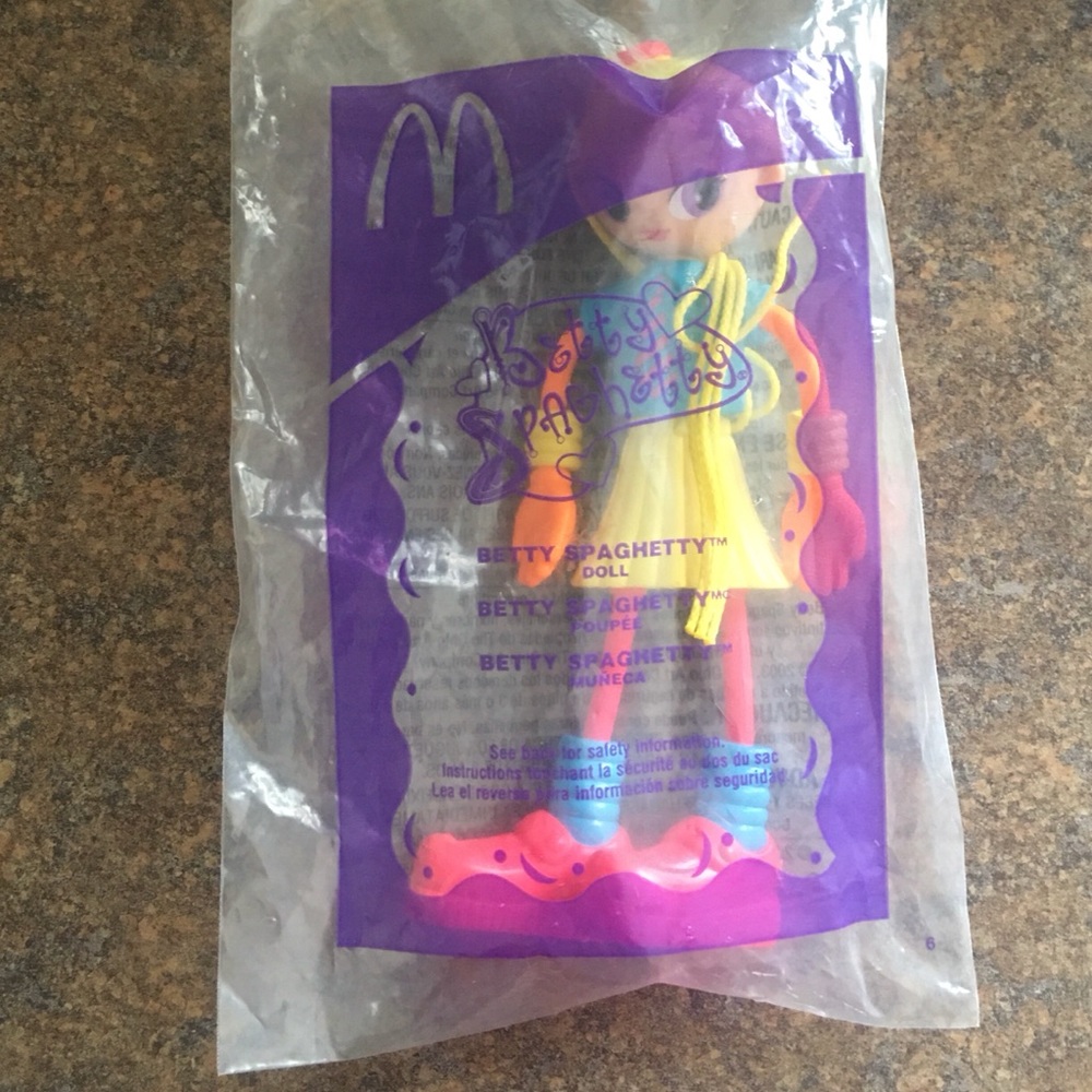 Betty Spaghetty Vintage McDonald’s Happy Meal 2003 Dolls (Lot of 3) - New/Sealed